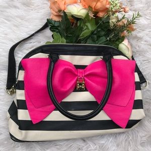 Betsey Johnson Pink Bow Bag